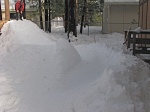 Backyard snow level